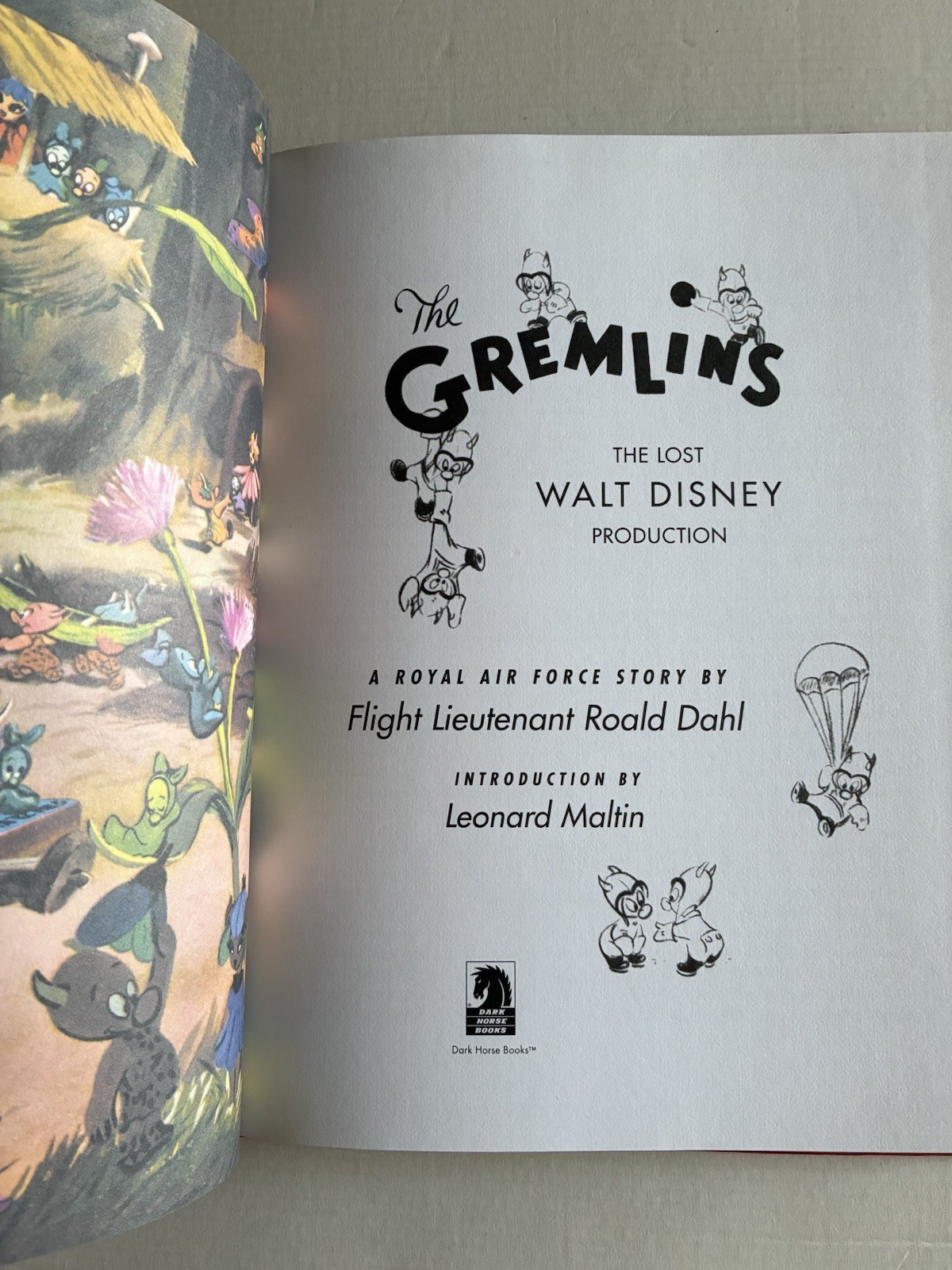 The Gremlins Roald Dahl Dark Horse 1st Edition hardcover book Lost Walt Disney