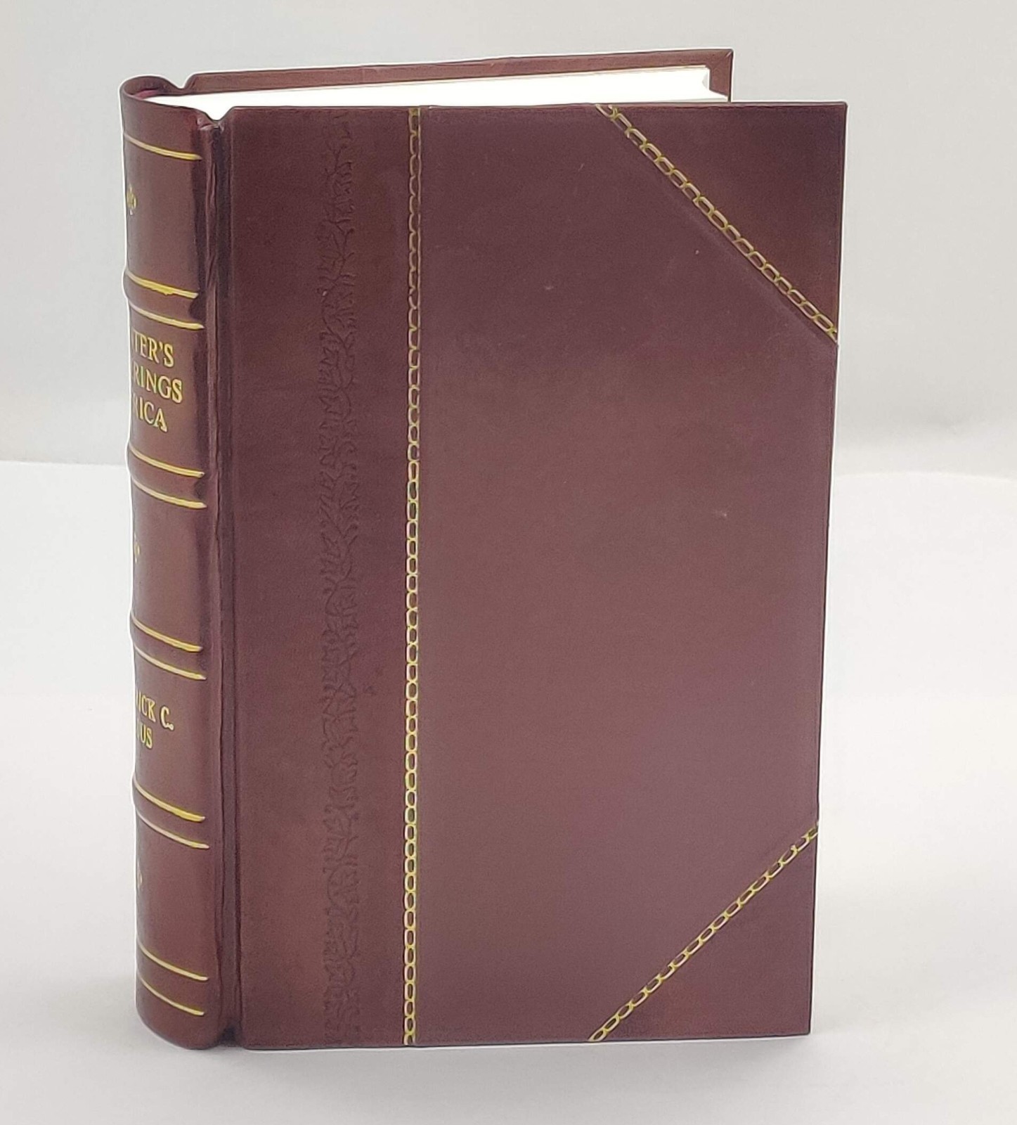 A hunter’s wanderings in Africa : being a narrative of nine ye [Leather Crafted]
