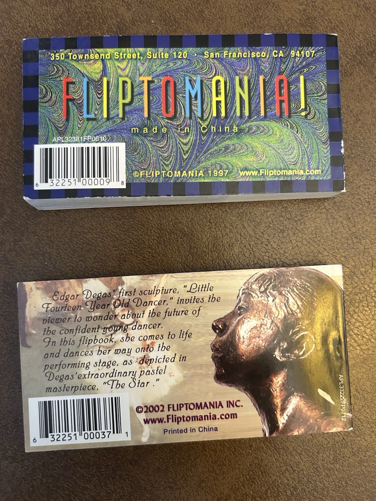 FliptoMania! Flip Books Lot of 2 – Vincent “Is That You?” & Degas Dancer