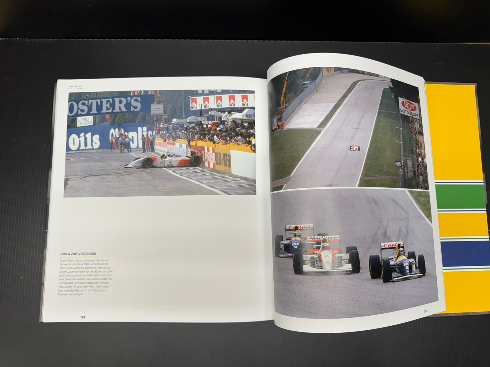 Ayrton Senna : Nueue Bilder Einer Legande Hard Cover 200 Pages