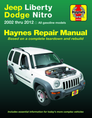Jeep Liberty Dodge Nitro from 2002-2012 Haynes Repair Manual: (Does not – GOOD