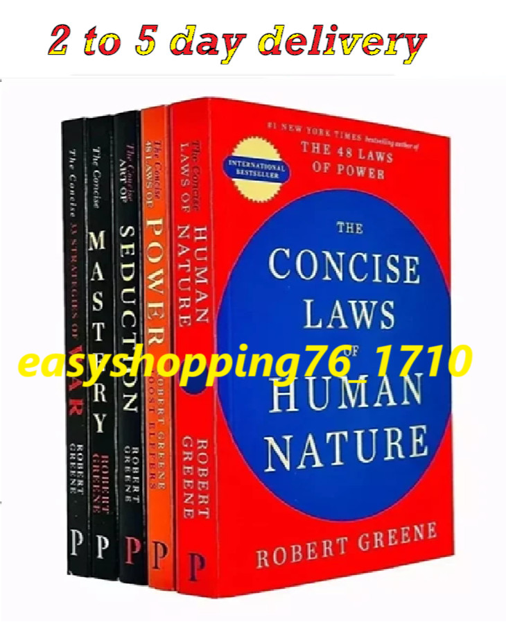 The Concise ROBERT GREENE 5 BOOK SET PAPERBACK SMALL SIZE FREE SHIP USA ITEM….