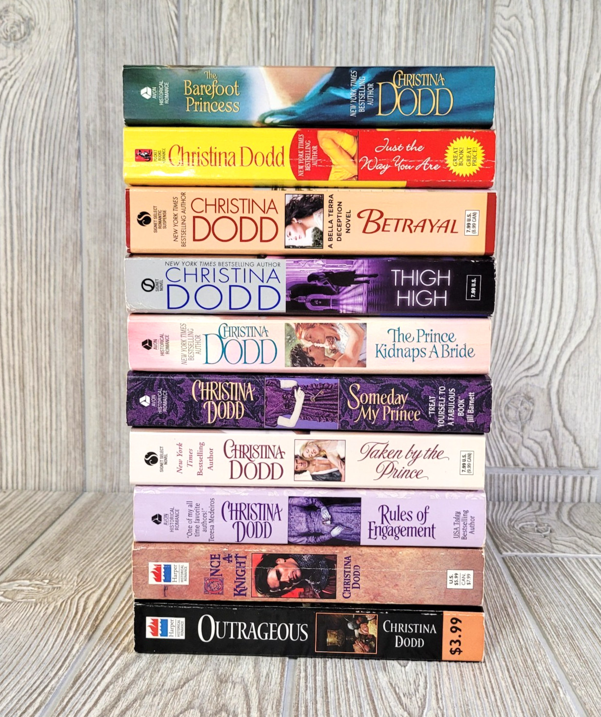 Christina Dodd Romance Novels Lot of 10 Misc Paperback 1990’s-2000’s