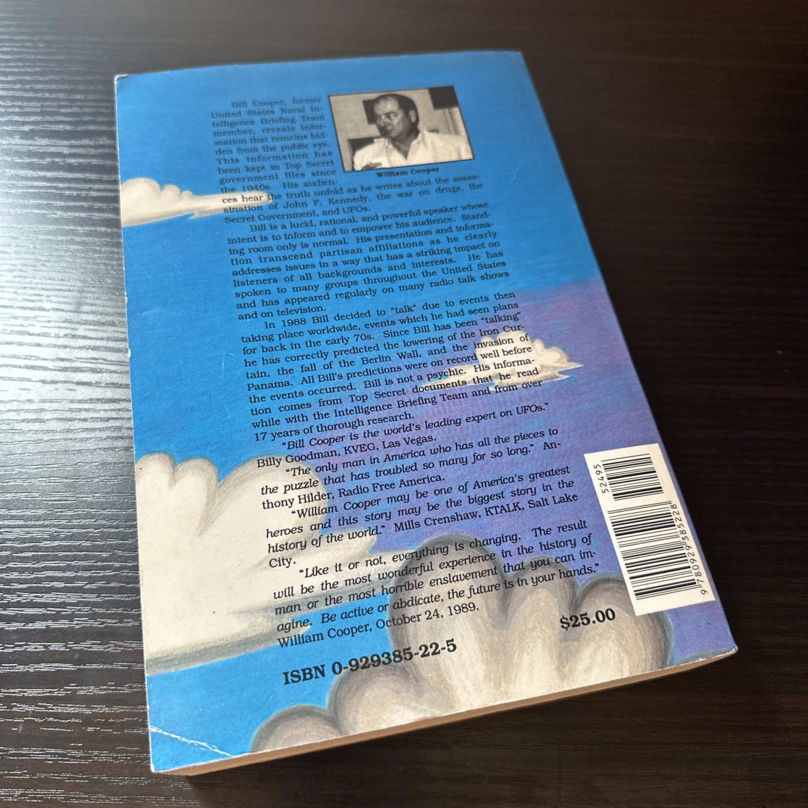 Behold a Pale Horse William Cooper Phone# 1st UNREVISED 1991 500pg Glossy Rare