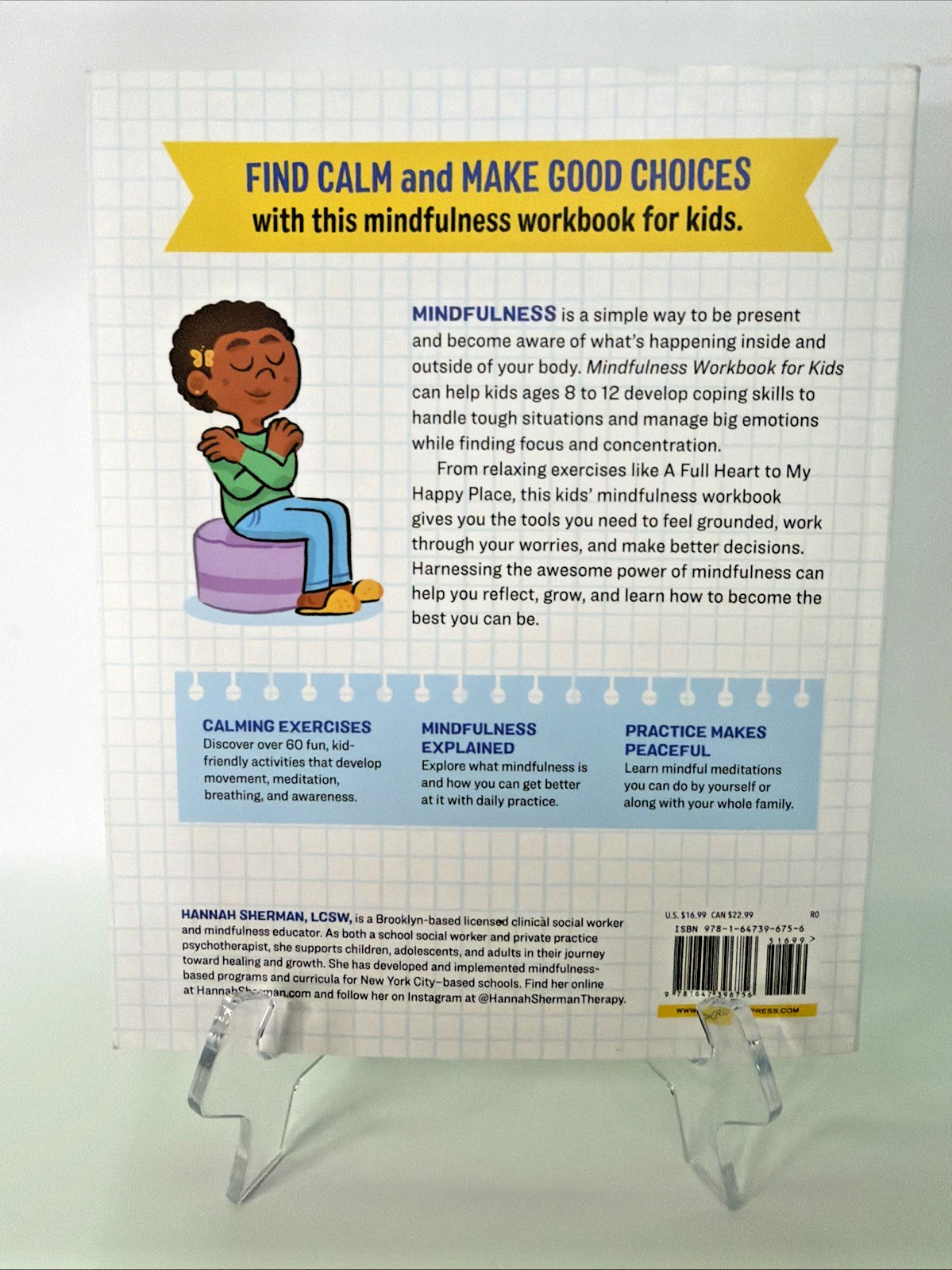 NEW Mindfulness Workbook for Kids: 60+ Activities to Focus, Stay Calm Ages 8-12