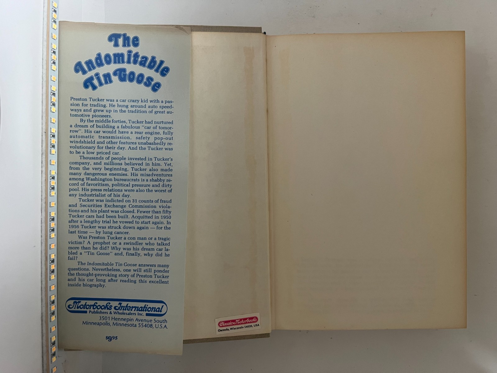 The Indomitable Tin Goose by Charles T. Pearson (1st Ed. 1974)