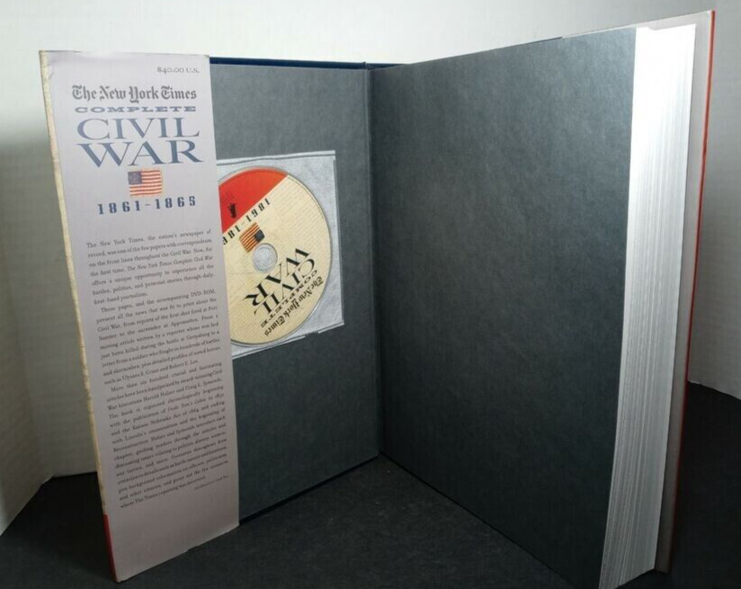 The New York Times Complete Civil War 1861-1865 with DVD. Large 510 pages!