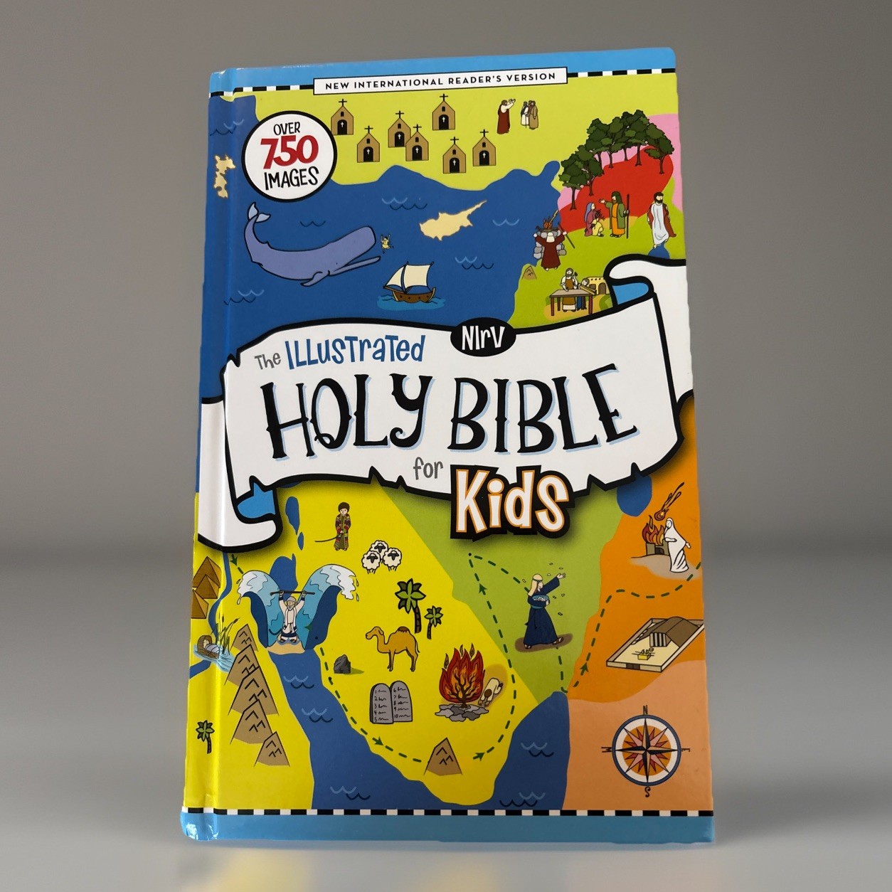 NIrV, The Illustrated Holy Bible for Kids, Hardcover, Full Color, Comfort – GOOD