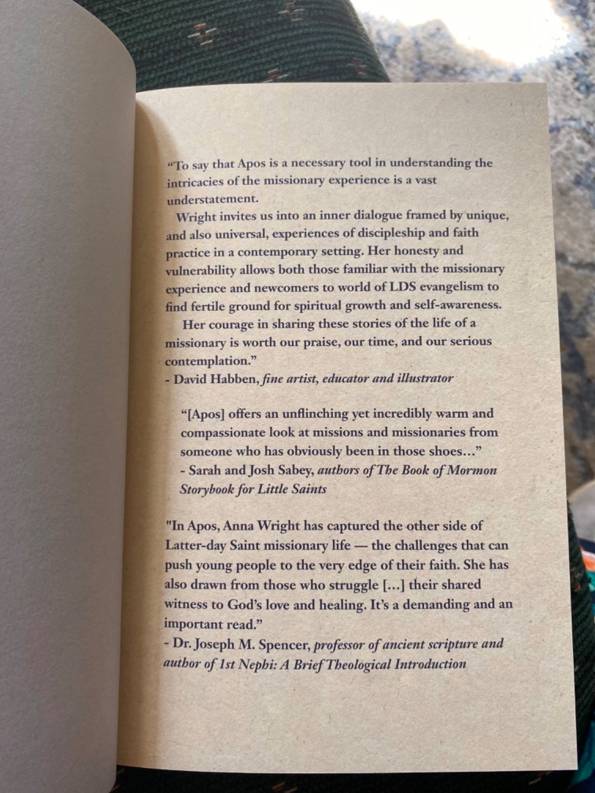 Apos – A New Graphic Novel About LDS (Mormon) Missionaries by Anna M. Wright
