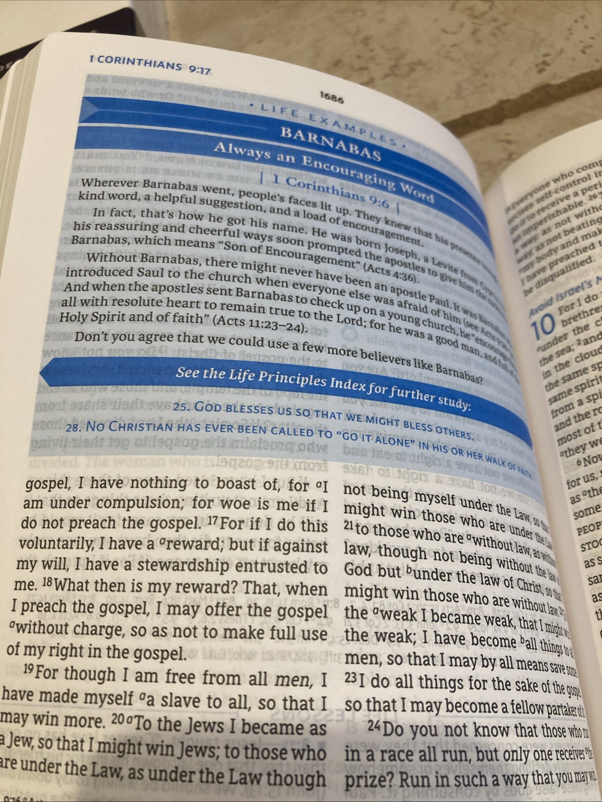NASB Charles F. Stanley Life Principles Bible BLACK LEATHER SOFT