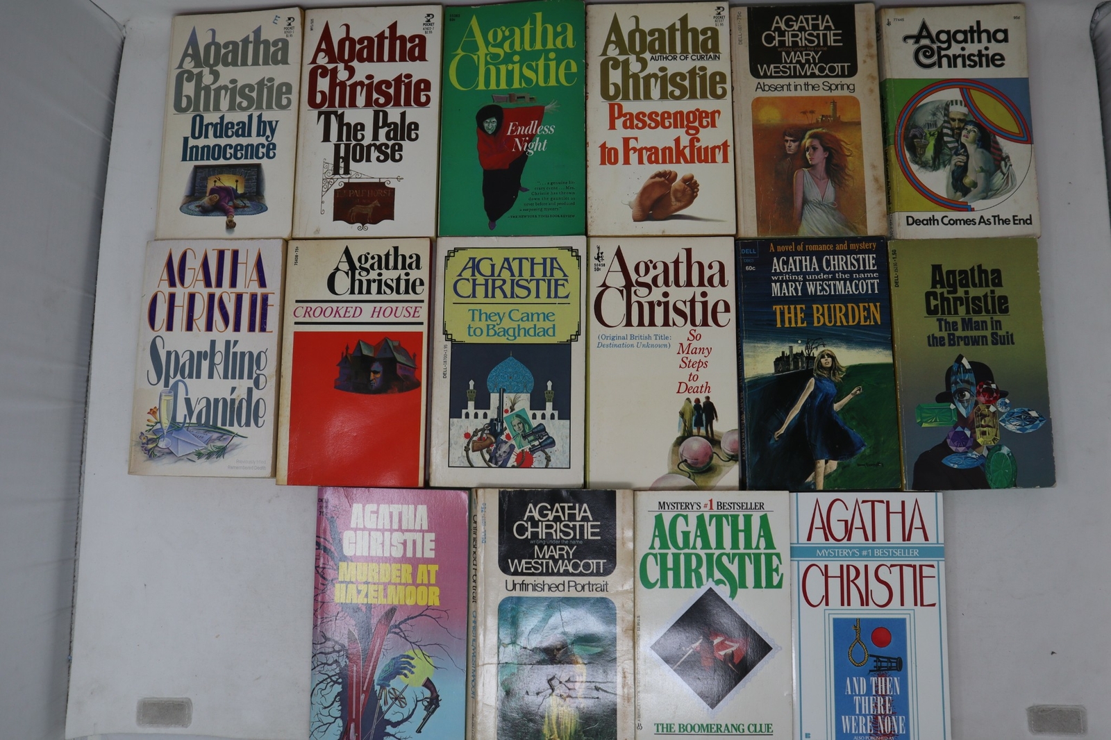 Lot Of 5 Agatha Christie Mystery Paperback *Random Mix* Books Free Shipping