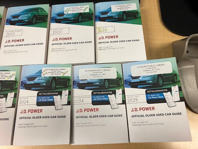 J. D. Power Official Older Used Car Guide Ex-library Choose Edition