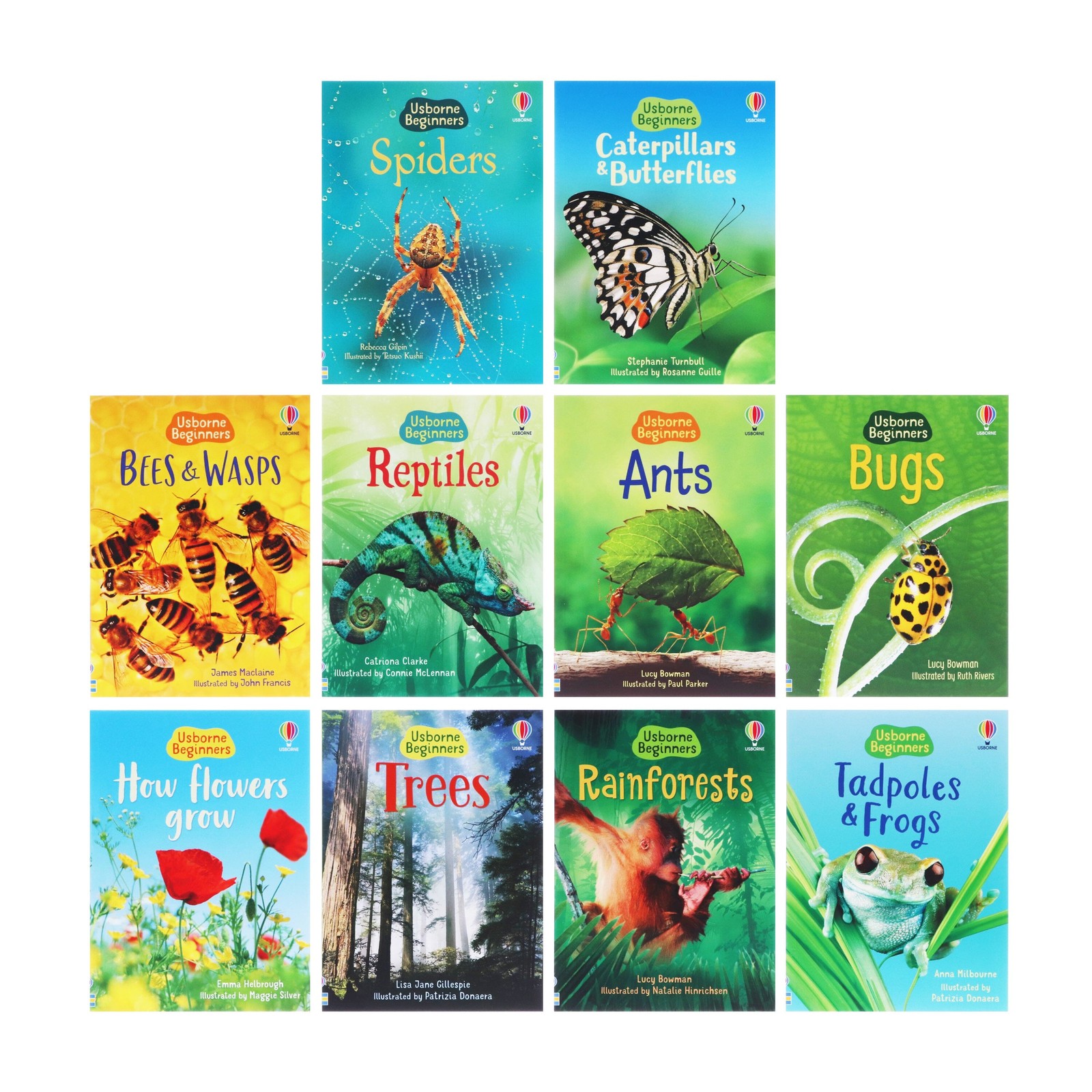 Usborne Beginners Nature 10 Books Children Collection – Ages 4-7- Paperback