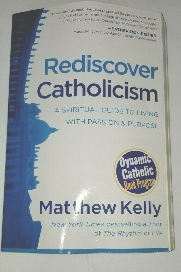 REDISCOVER Catholicism 317 page paperback book by Matthew Kelly Spiritual Guide
