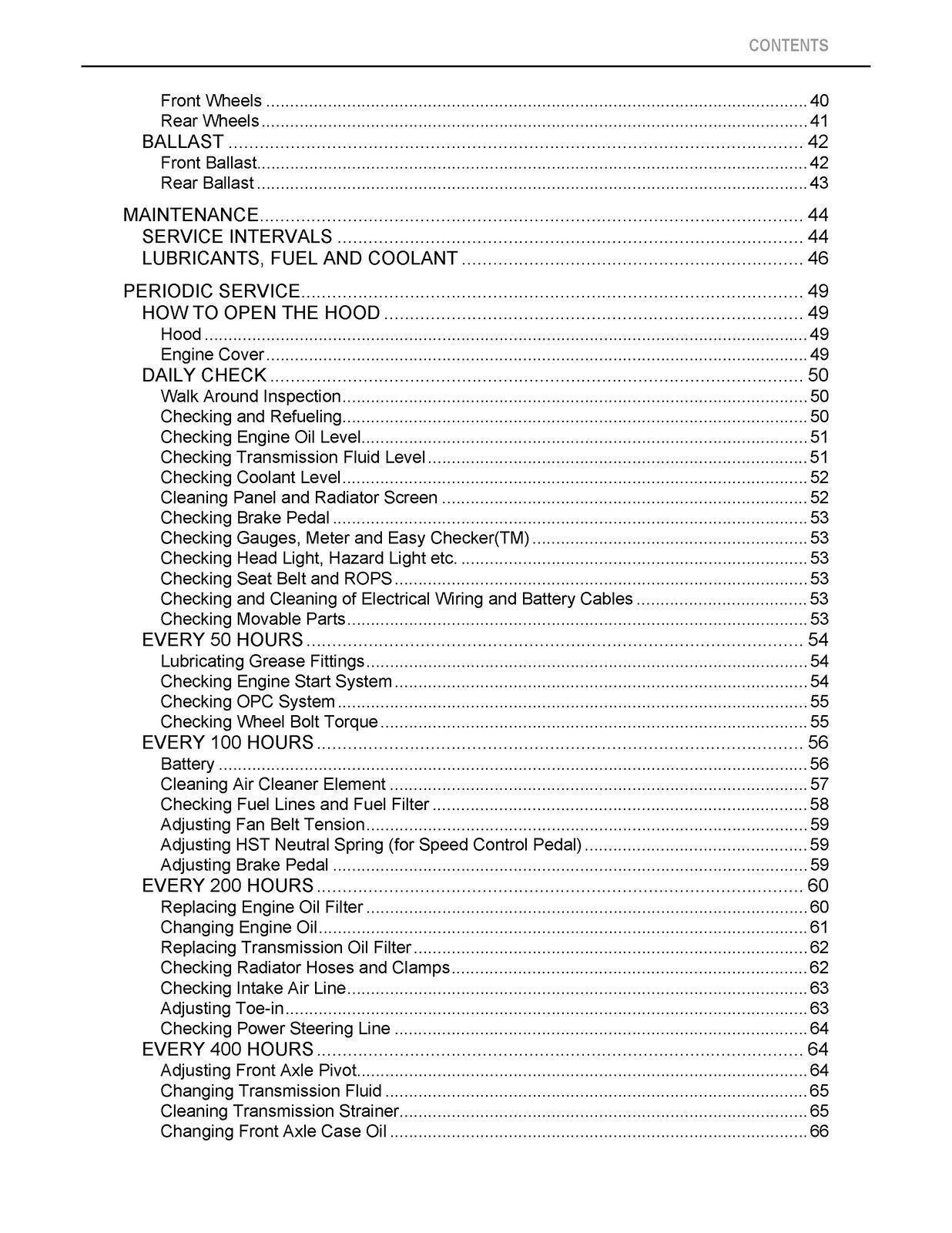KUBOTA BX1870 BX2370 BX2670 OPERATORS MANUAL – TOUGH WIRE BIND & TOUGH COVERS
