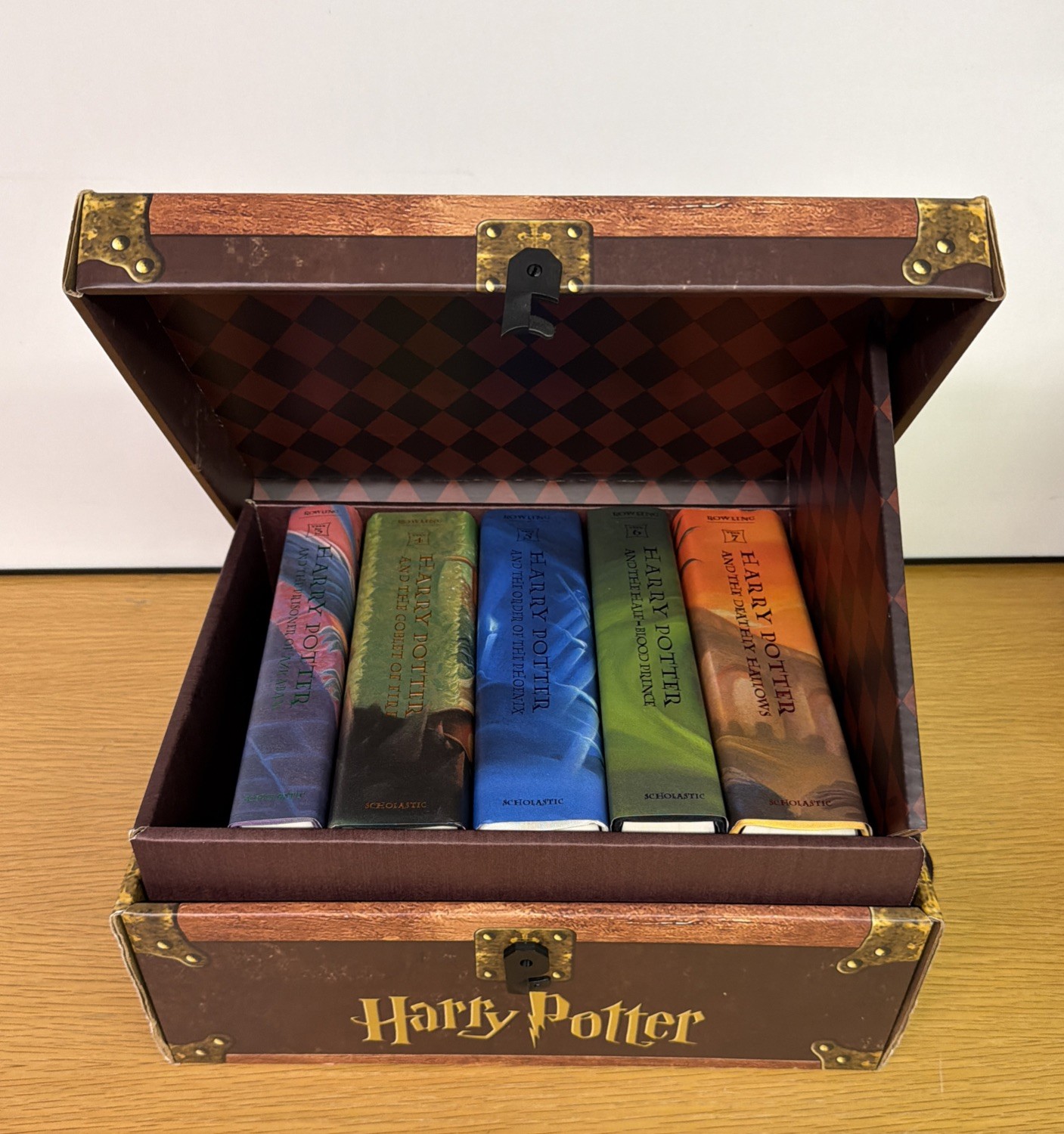 HARRY POTTER BOXED SET HARDCOVER 3-7 IN TRUNK LIMITED EDITION Missing 1&2