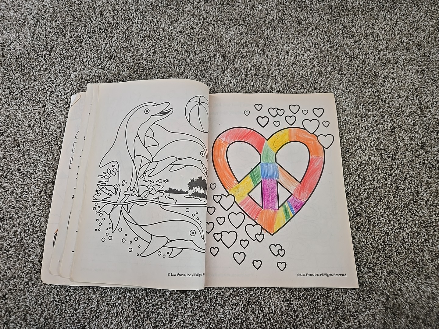 LISA FRANK Activity Coloring Book Carousel Fun Unicorn VTG 2000s Y2K Retro Kids