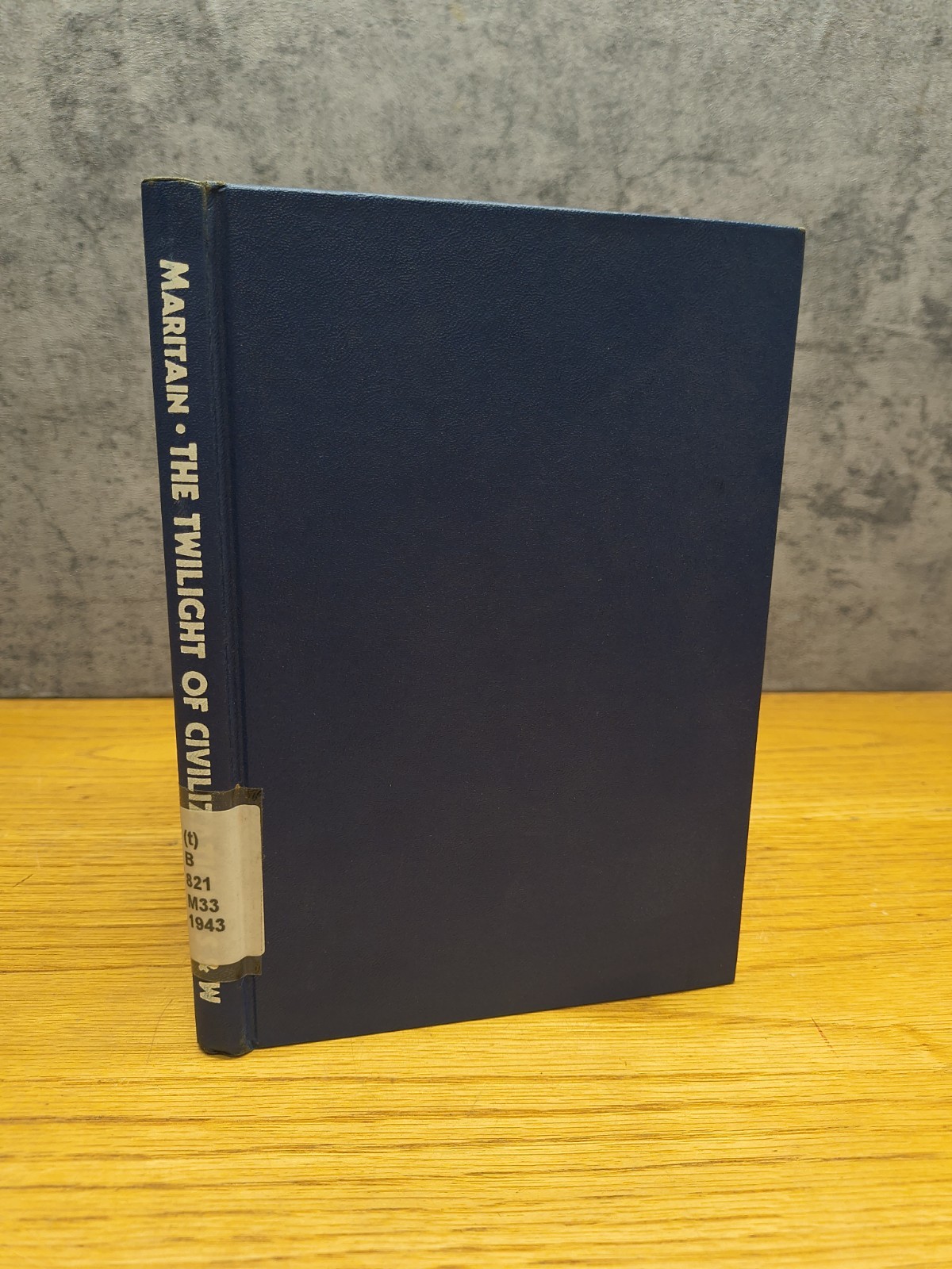 The Twilight Of Civilization By Jacques Maritain Pub. Sheed & Ward Hardcover