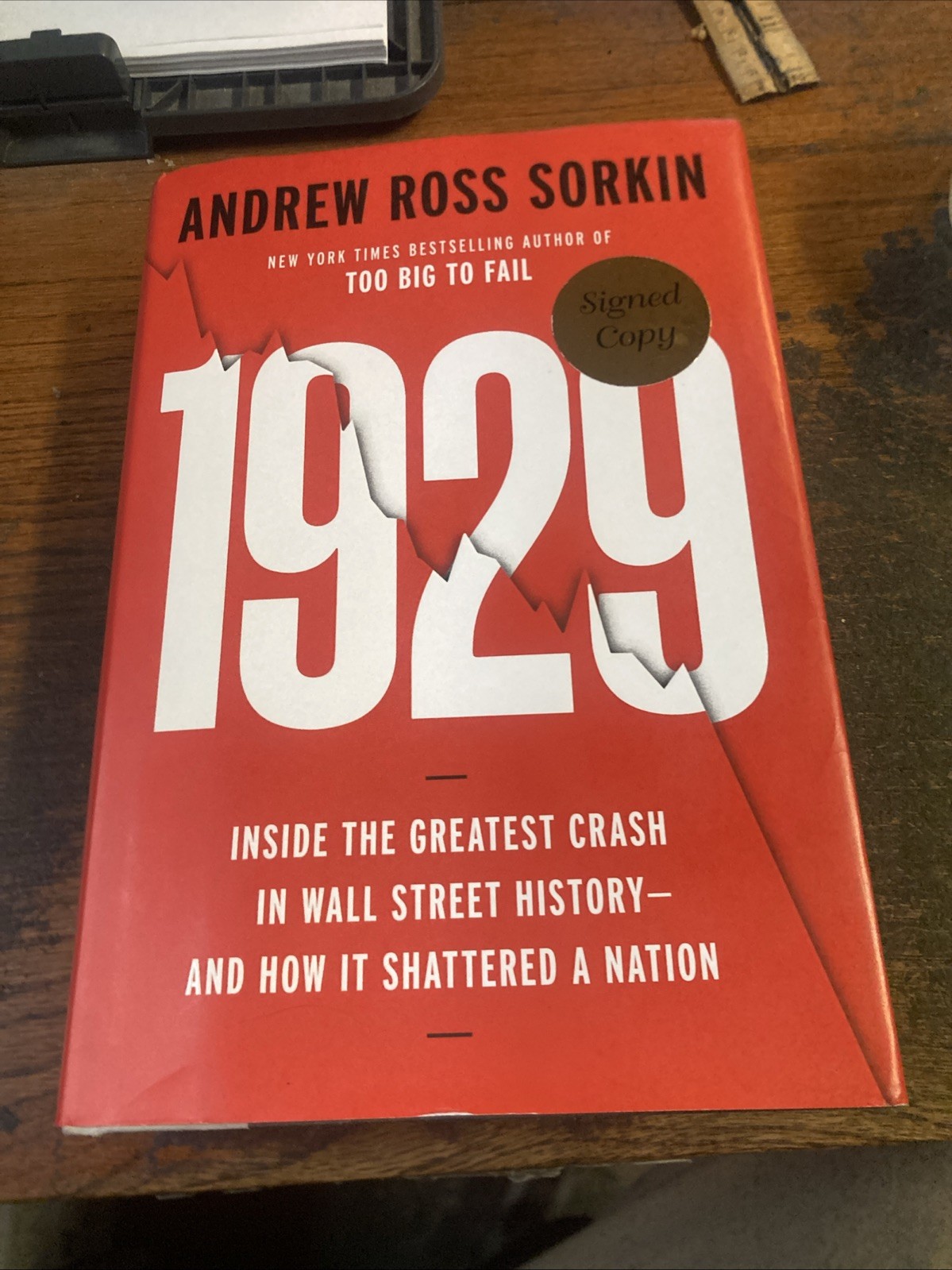 1929 by Andrew Ross Sorkin (2025, Hardcover) SIGNED 1st Printing