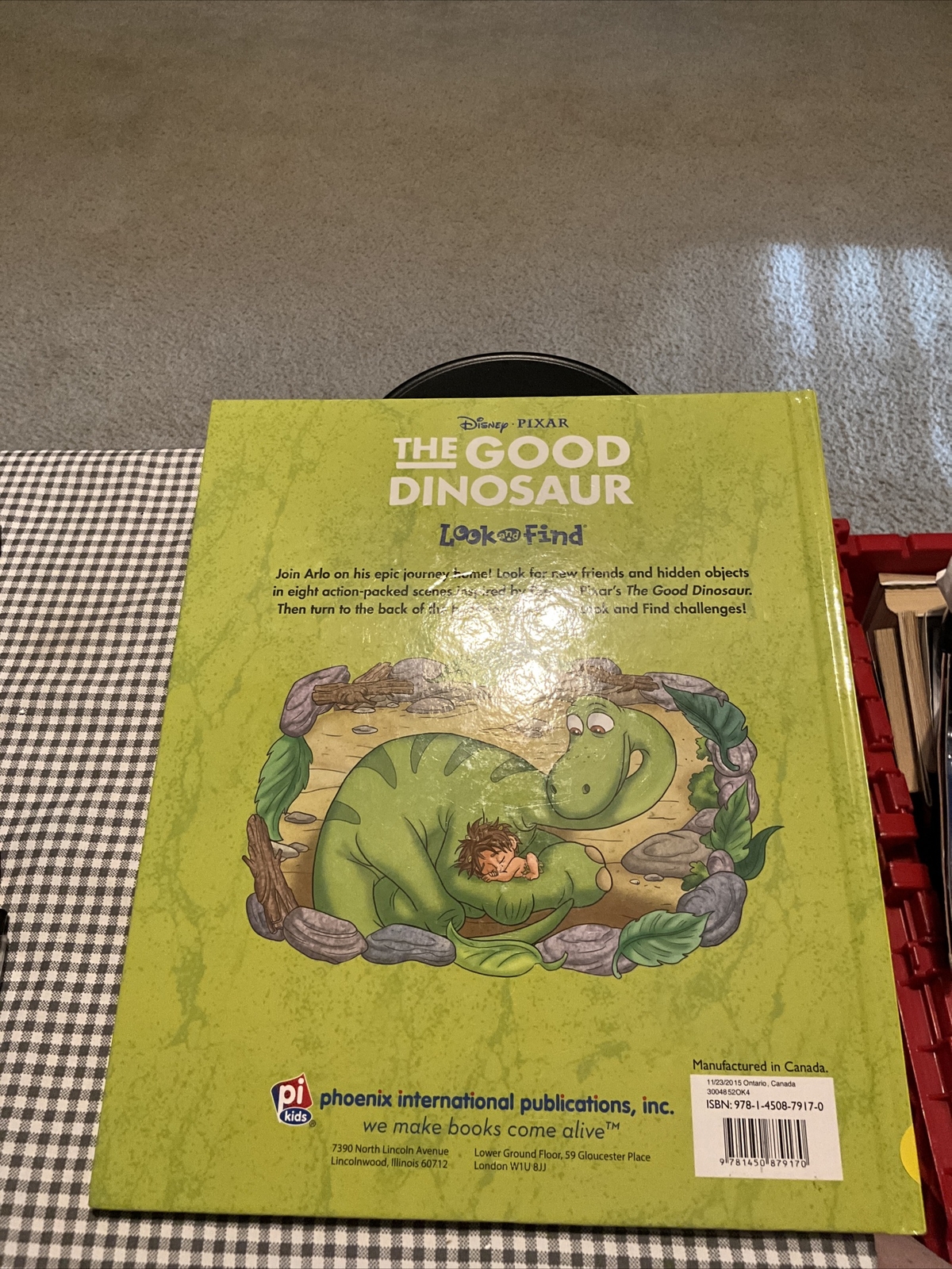 The Good Dinosaur Look &Find by Phoenix International Publications Book 2015 VTG