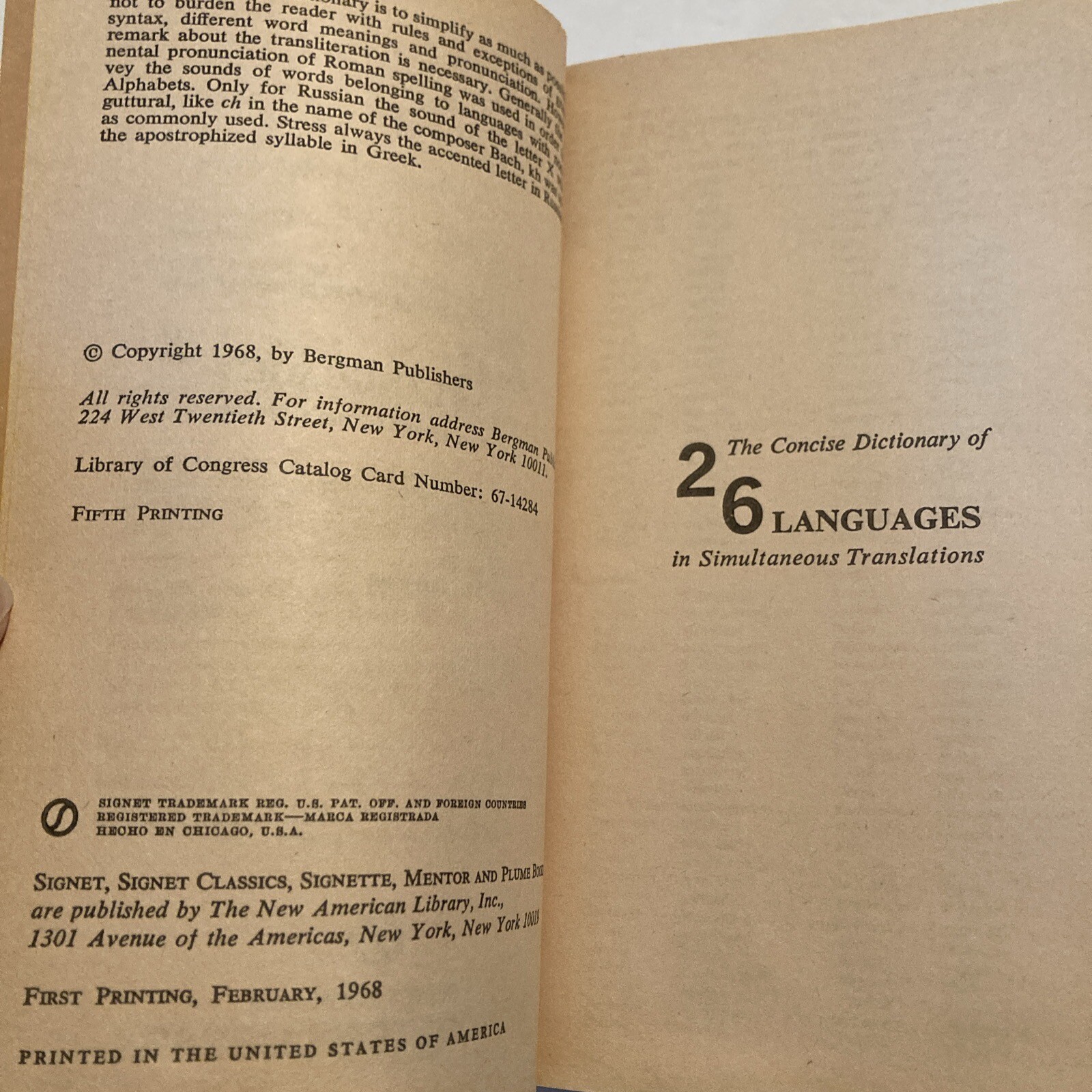 Lot of 5 Dictionaries Languages Harvard Brief Concise Music Misinformation Words