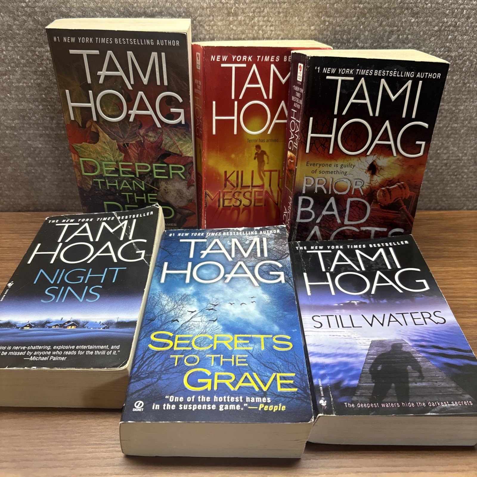 Tami Hoag Mystery/Thriller Bundle Book Lot Of 6 Paperback Suspense Mixed Lot