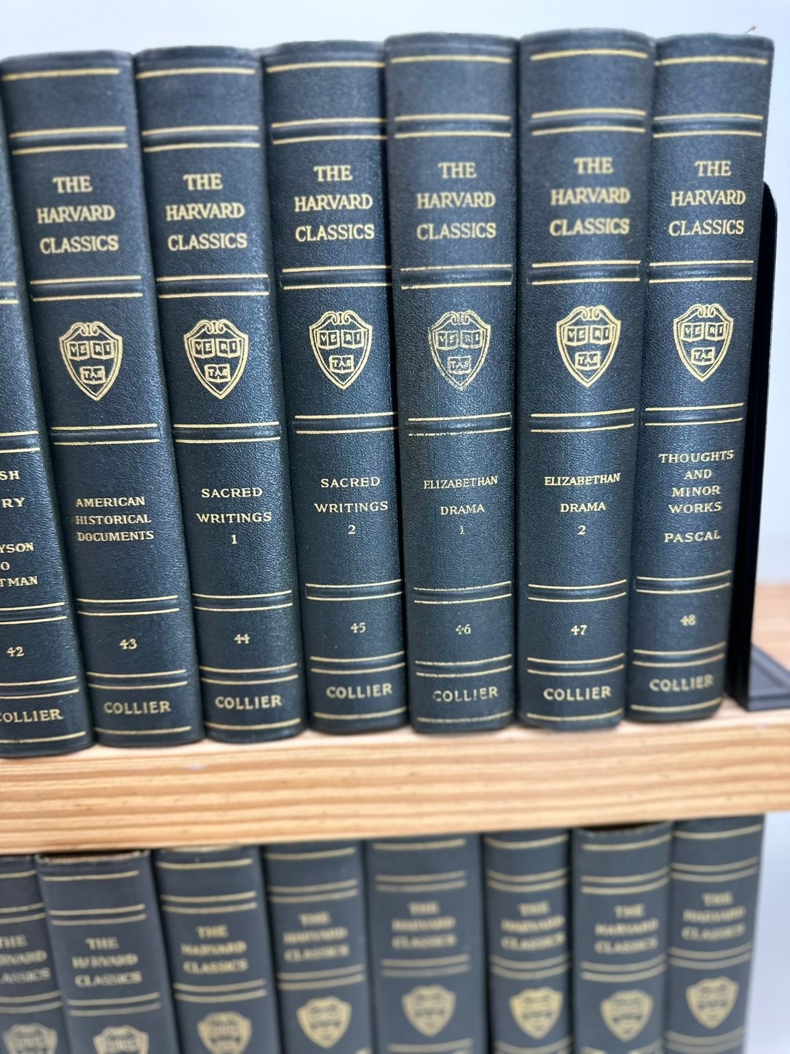 Harvard Classics 1909 Collier Vol 1-48 Set Literary Collection Soft Leather