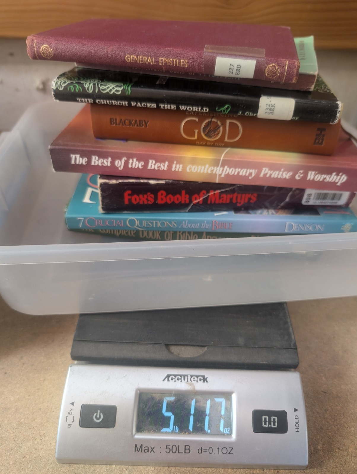 VINTAGE Lot of 5 Pounds Christian Prayer Bible Jesus Theology Pray Books RANDOM