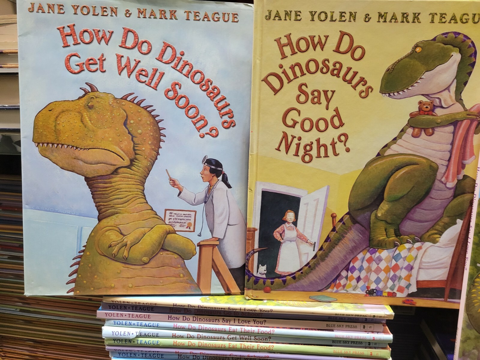 Lot of 5 How Do Dinosaurs Series Books PB & HC by Jane Yolen “RANDOM”