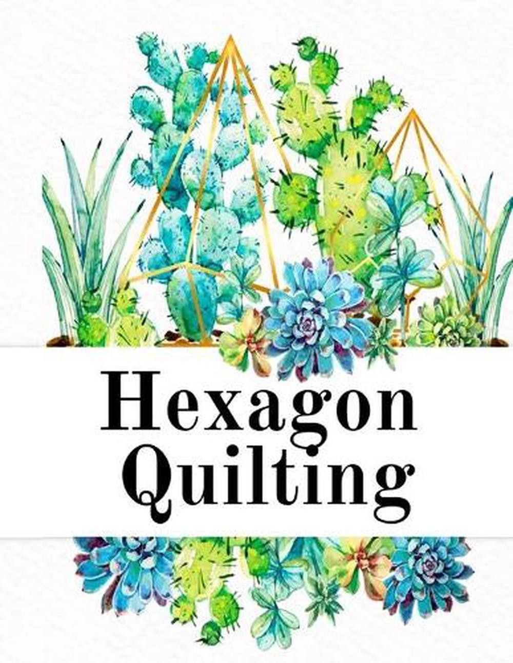 Hexagon Quilting: Craft Paper Notebook (.2″, small, per side) – 8.5 x 11, Matte,