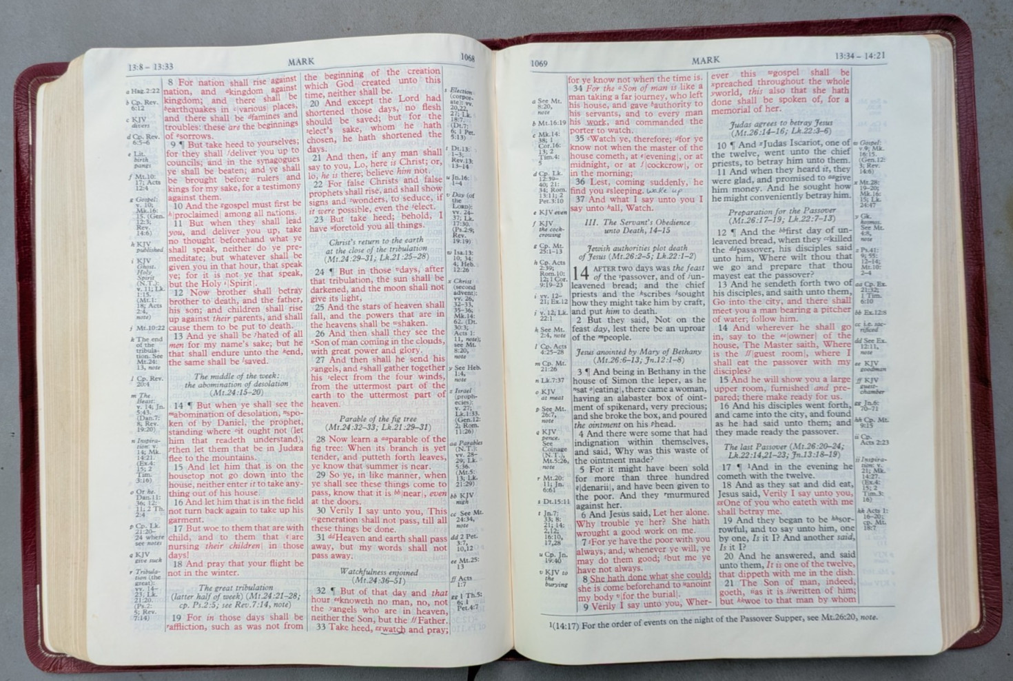 NEW SCOFIELD REFERENCE EDITION Red Cowhide Leather Bible KJV 1969 Oxford