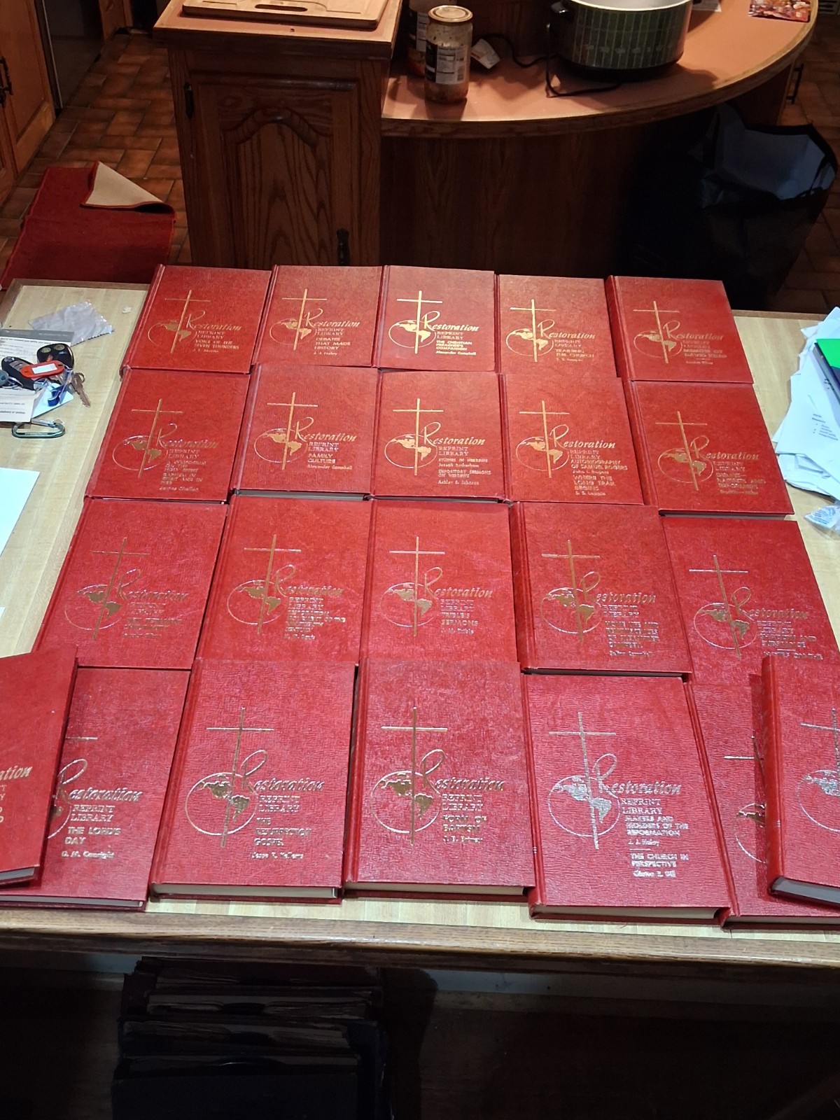 Restoration Reprint Library lot of 22 books religious Theology, Bible