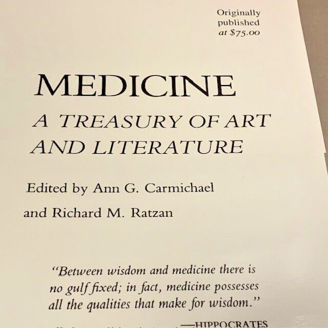 Art Literature Book Large Decor Illustrated Beaux Arts VTG Medicine Treasury MCM