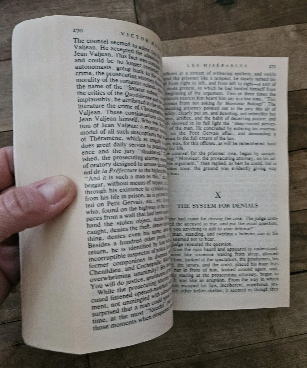 1987. Les Miserables By Victor Hugo Penguin Signet Classic Paperback Translated