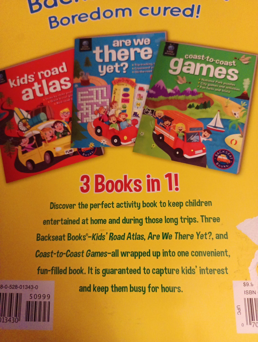 THE ULTIMATE BACKSEAT BOOK Hours of fun for kids on the road! 200+ Pages Travel