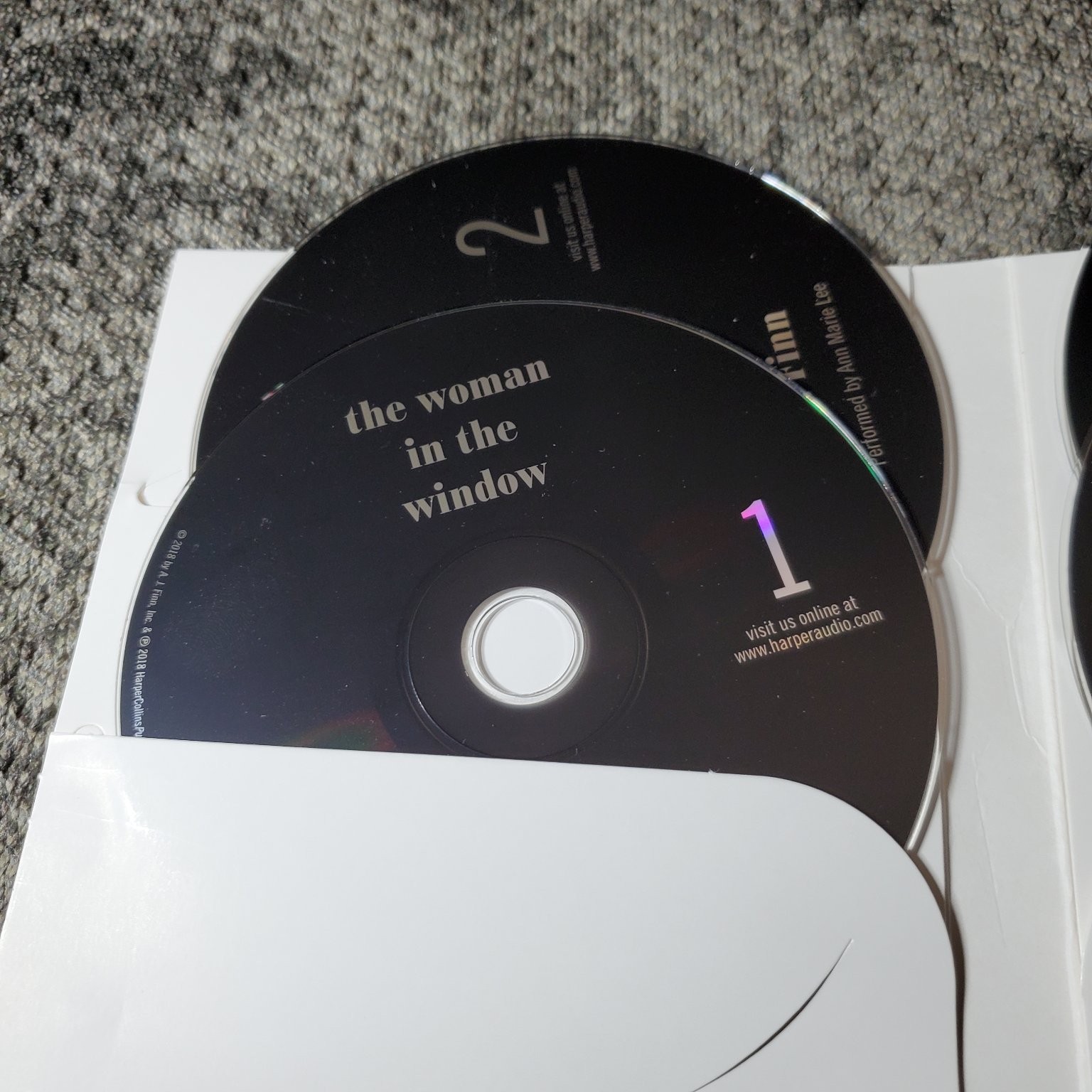 The Woman in the Window A. J. Finn 2018 Unabridged Audiobook CD HarperAudio