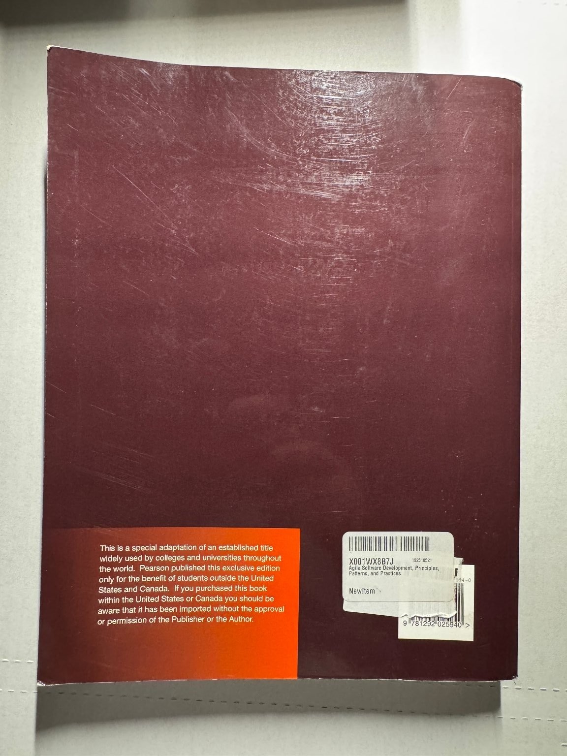 Agile Software Development Robert C. Martin New International Edition Pearson