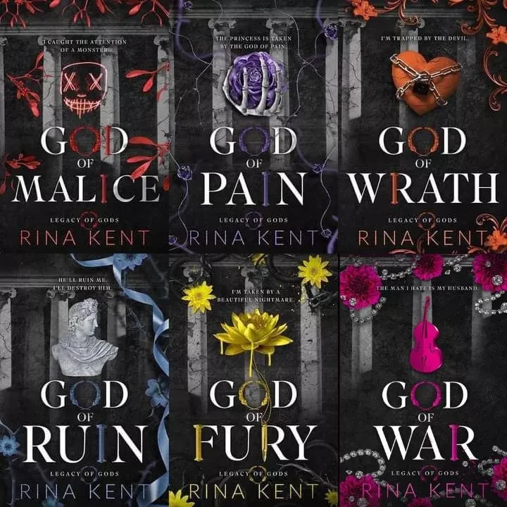 Legacy of Gods Series Dark Romance by Rina Kent: Complete 6 Books Set FREE SHIP