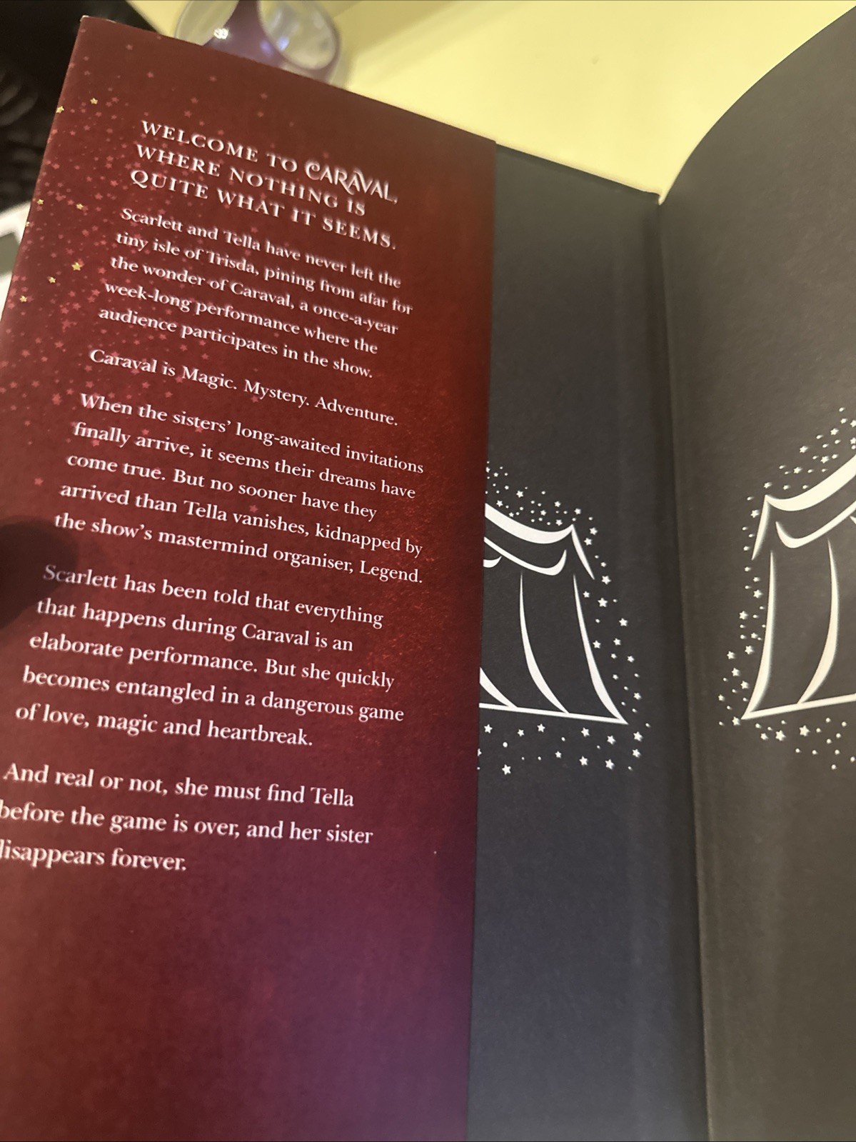 CARAVAL DELUXE EDITION STEPHANIE GARBER HC RARE COLLECTIBLE SIGNED BOOK C3