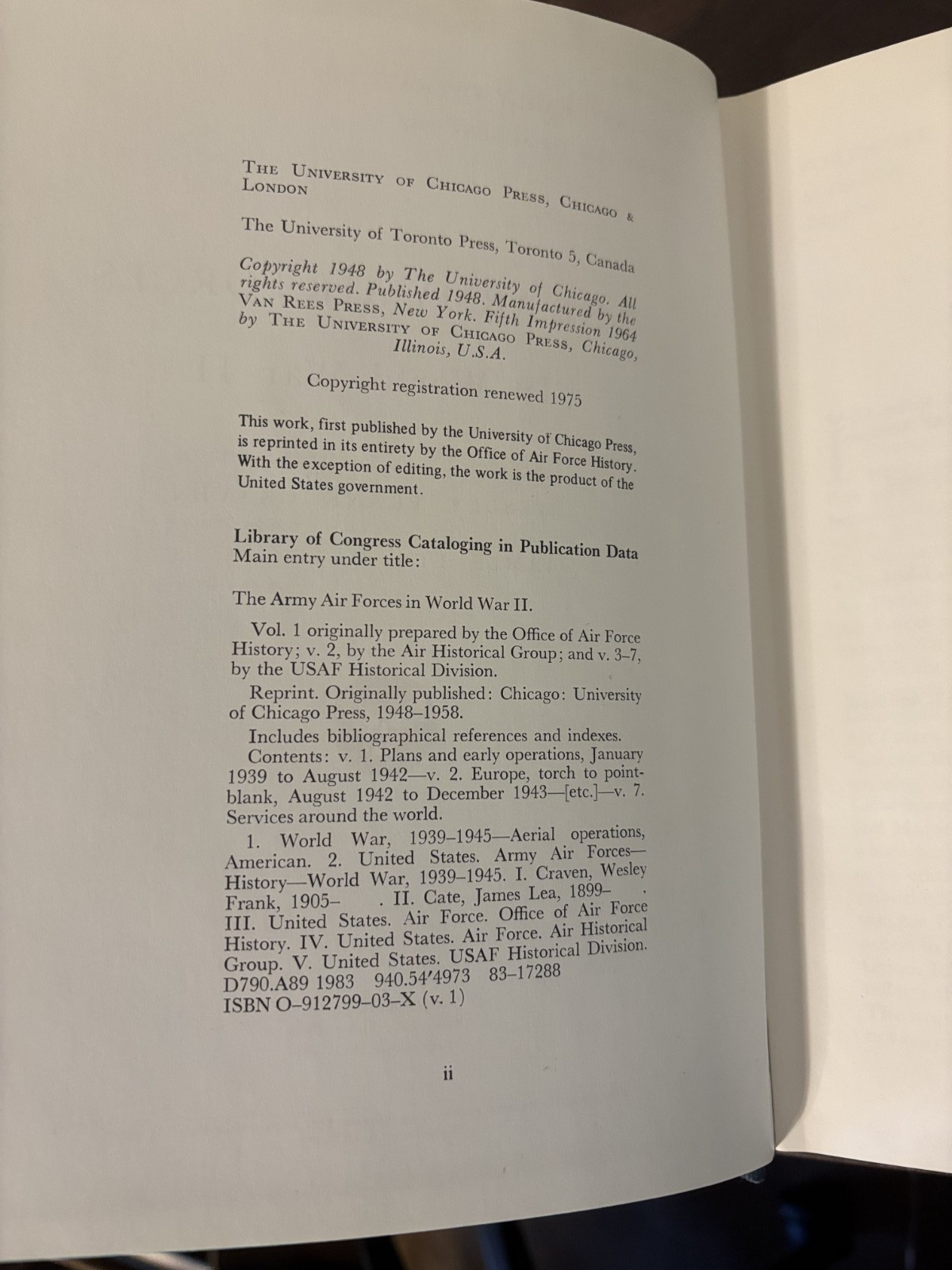 Complete 7 Volume Set – US Army in World War II