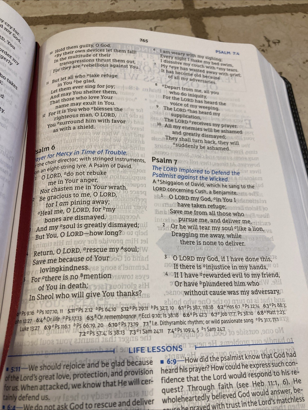 NASB Charles F. Stanley Life Principles Bible BLACK LEATHER SOFT