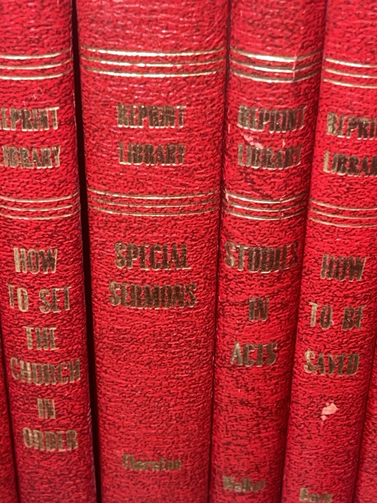 Restoration Reprint Library lot of 20 books religious Theology, Bible ￼￼