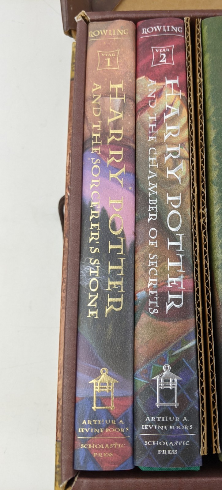 Harry Potter Boxed Set Hardcover 1-7 in Trunk Chest Limited Edition NO BOOK 3