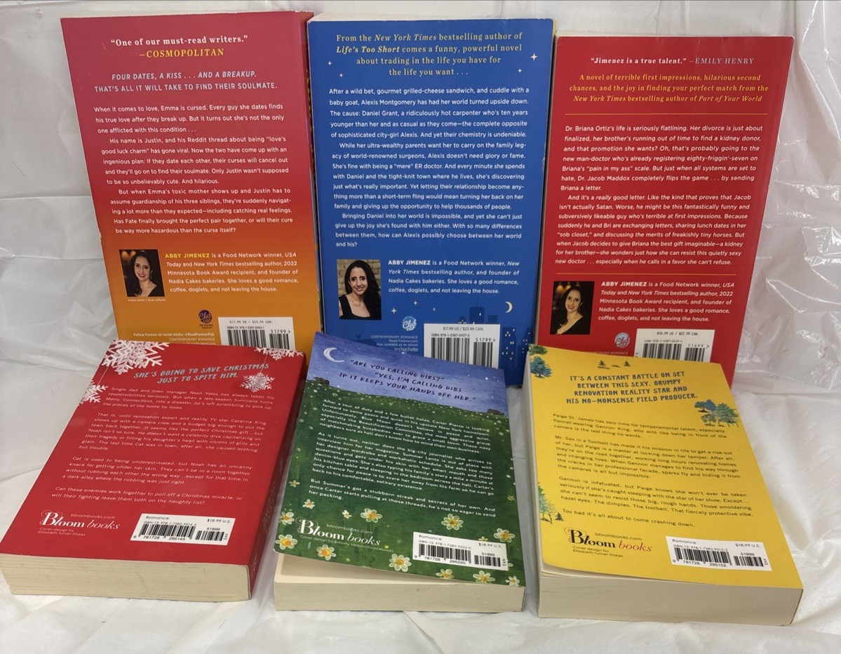Funny Romance Reads, Lot of 6, Yours Truly, Mr. Fixer Upper, No More Secrets….