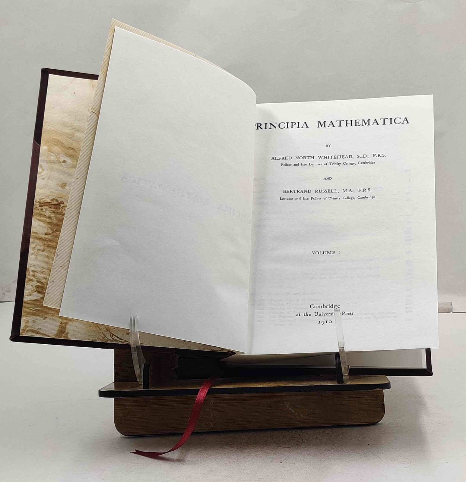 Principia Mathematica Volume 1 1910 by Whitehead A.N., Russel B. Leather Crafted