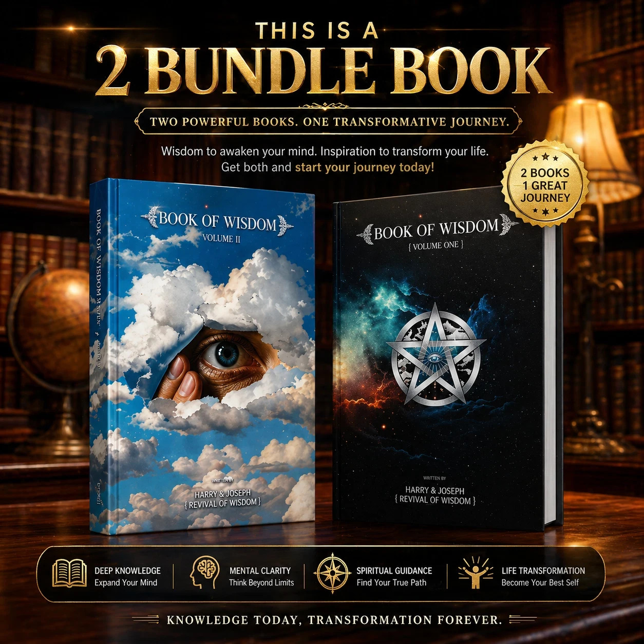 Book of Wisdom Volumes 1 & 2 by Harry B. Joseph (Paperback 2-Book Bundle)