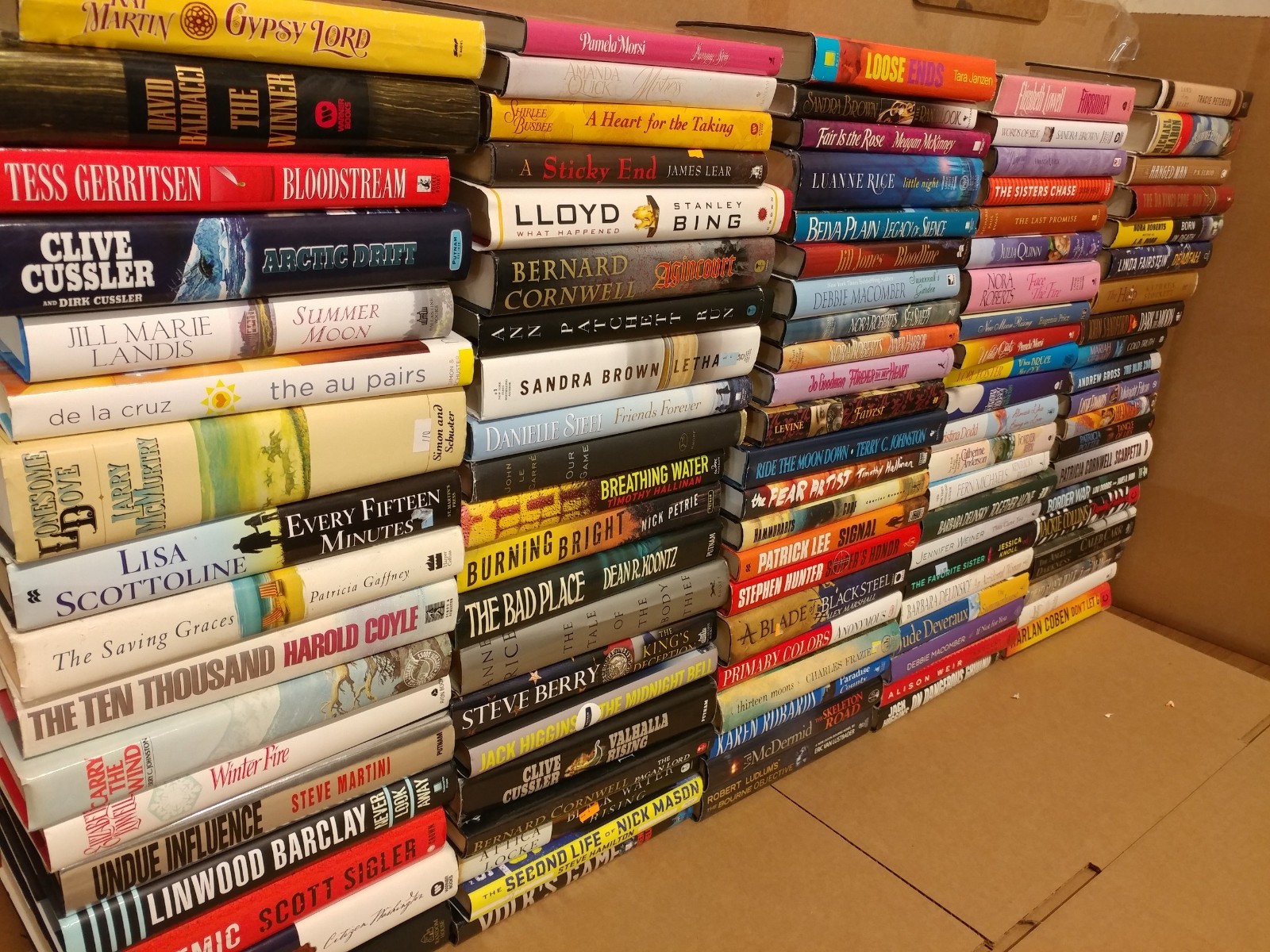 Lot of 10 Pounds Hardcover INSTANT COLLECTION GENERAL FICTION Book MIX GENRE SET