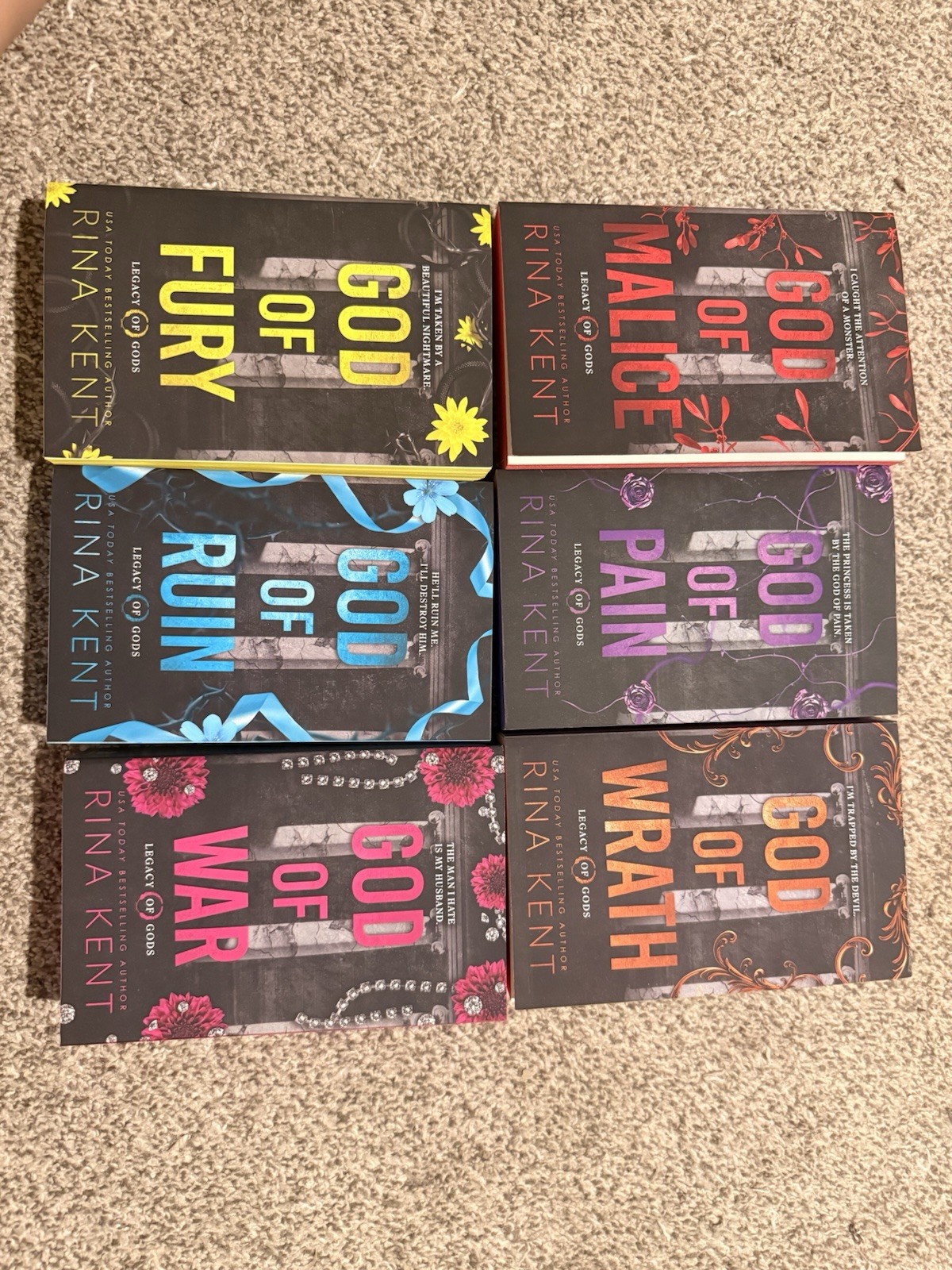 Rina Kent Legacy of Gods Deluxe Edition Sprayed Edges
