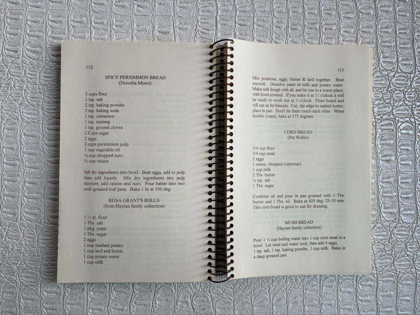 VTG Ashantilly Cookbook Darien Georgia Wire Spiral Bound Haynes Family 200 Pages