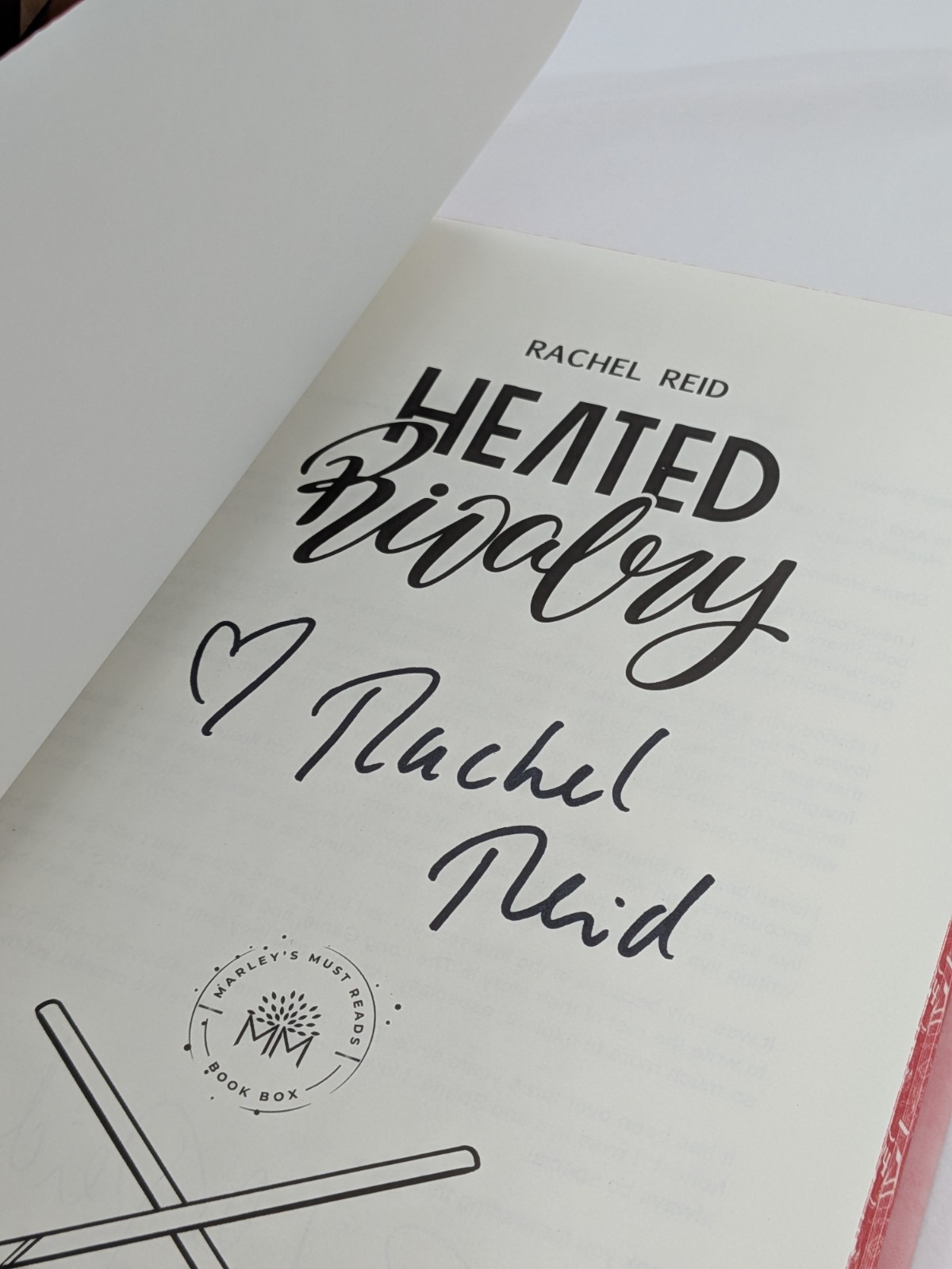SIGNED Rachel Reid Heated Rivalry & The Long Game Mahogany Mail Limited Edition